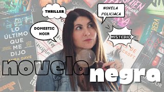 NOVELA NEGRA 🔍 Recomendaciones por subgénero [upl. by Eelsha]