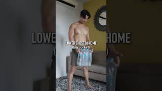 Lower Chest Exercise at HOME [upl. by Sinnaiy941]