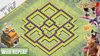 NEW BEST Town Hall 7 Base with REPLAY amp COPY LINK  Clash of Clans [upl. by Jacynth2]