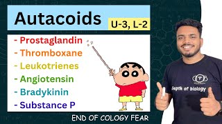 Prostaglandin  Thromboxanes  Leucotrienes  Angiotensin  Bradykinin  Substance P pharmacology [upl. by Cohl]