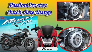 Passion Pro xtec clutch plate change  প্যাশন প্রো xtch ক্লাচ প্লেট চেঙ্গ [upl. by Gokey728]