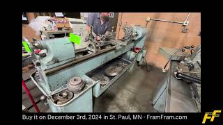 LeBlond Dual Drive 15quot x 55quot Engine Lathe  St Paul MN  Closes December 3rd 2024 [upl. by Llenart349]