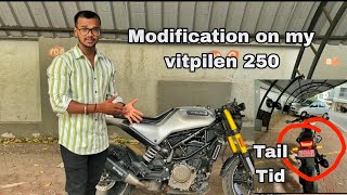 Modification on Vitpilen 250  Tail Tidy  Vapi  Vlog  37 [upl. by Essenaj675]