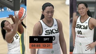 Kamilla Cardoso Takes a Shot at Her Teammates Record  WNBA 2K25 100 Point Challenge Episode 5 [upl. by Ojytteb314]