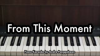 From This Moment  Shania Twain  Piano Karaoke by Andre Panggabean [upl. by Lerred72]