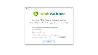 Tutorial Install OneSafe PC Cleaner New Look [upl. by Rhianna89]