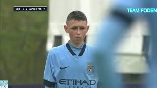 14 Years Old Phil Foden Magic in Man City vs Club Brugge Match  Team Foden [upl. by Aleicarg]