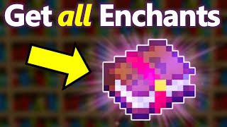 How to Get ALL 42 Enchantments FAST in Minecraft 121 Java  Bedrock [upl. by Euv]