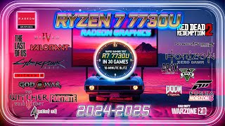 Ryzen 7 7730U  Radeon Graphics in 30 GAMES  2024  Laptop Benchmarks [upl. by Anenahs]