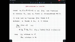Definizione generale di limite [upl. by Egni92]