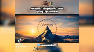 Opening Logos full title 1  PAW Patrol The Mighty Movie 2023 [upl. by Flower576]