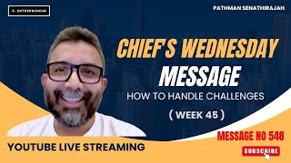 Chiefs Wednesday Message 548  Week 45  Wednesday Message 548 By Pathman  Chief Message 548 Hindi [upl. by Kentigera]