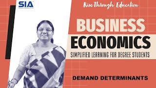 DEMAND DETERMINANTS EXPOSED Whats REALLY Driving Business Economics  SIA PUBLISHERS [upl. by Iand]