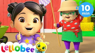 LLLellogames  It’s time to race🌻Lellobee City Farm Nursery Rhymes for kids [upl. by Accebor]