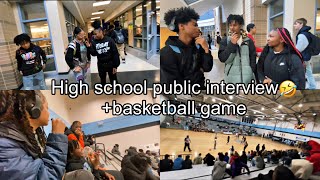 PUBLIC INTERVIEW  OVERHILLS HIGH BASKETBALL GAME MUST WATCH😂😂 [upl. by Ressan]