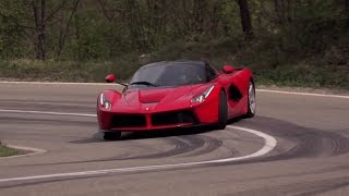 Ferrari LaFerrari Supercar  Drifting Mode and Big Burnout [upl. by Poree2]