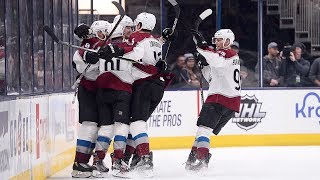 Avs immediately capitalize off Zadorovs big hit [upl. by Willie]