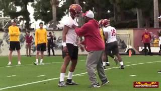 Sights and sounds from USCs first spring practice [upl. by Atsugua]