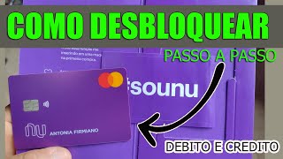 Como Desbloquear Cartão Nubank Passo a Passo [upl. by Ananna32]