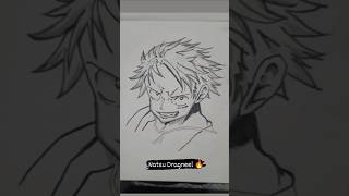 Sketch of Natsu Dragneel 🔥 drawing trending shorts [upl. by Aitnas361]