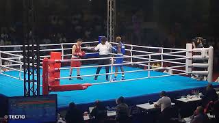 Joseph Commey vs Mordjane Oussama of Algeria  Accra 2023 mens lightweight semi final [upl. by Yelkrab266]