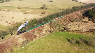 Watercress Line by Drone 4K [upl. by Sarid]