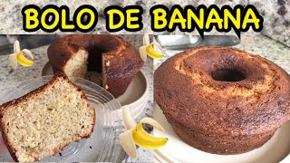 A MELHOR RECEITA DE BOLO DE BANANA FÁCIL E MUITO FOFINHO🍌 [upl. by Corina]