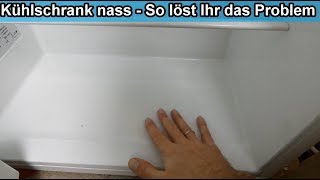 Wasser im Kühlschrank  Kondenswasser unter dem Gemüsefach verhindern  Wasser läuft nicht ab  Nass [upl. by Fredrika]