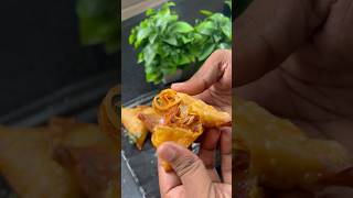 💢💥Quick and easy Onion Samosa 😋  Easy and Tasty 90s kid favourite shorts reels recipe [upl. by Anneuq]