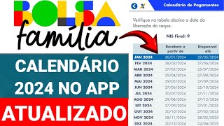 APLICATIVO BOLSA FAMÃLIA CALENDÃRIO DE PAGAMENTO DE 2024 ATUALIZADO [upl. by Brand243]