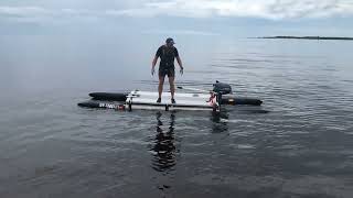 crazy overpowered 16 ft Expandacraft speed amp stability test [upl. by Narba]