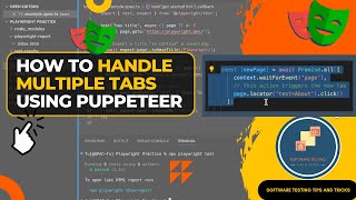Playwright tutorials for beginners  Handle multiple tabs in playwright [upl. by Odnavres]