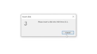 How To Fix Please Insert A Disk Into USB Drive Error Windows Was Unable To Complete The Format [upl. by Afinom]