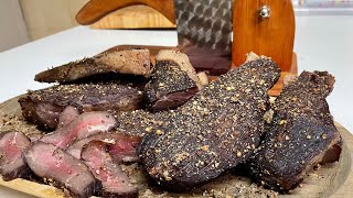 Making Traditional South African Biltong  Homemade biltong [upl. by Atinra]