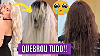 GRAVE BLOGUEIRA QUE PERDEU O CABELO COM LOIRO GLOBAL TOMOU ATITUDE RADICAL Monique Lindmann [upl. by Yevol]