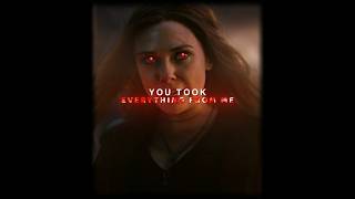 You Took EVERYTHING From Me  Wanda Maximoff Edit quotAvengers Endgamequot Odetari  Keep Up slowed [upl. by Accisej459]