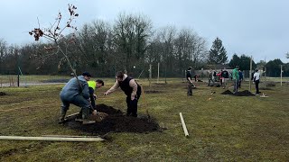 Une forêt comestible en plein cœur du lycée Charles de Gaulle [upl. by Hillegass759]