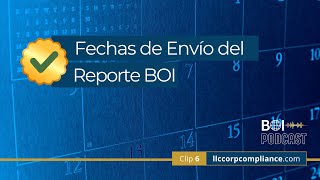 6 Fechas de Envío del Reporte BOI cta boi fincen [upl. by Koren]