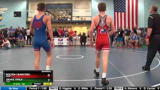 Cadet Men 106 Kolten Crawford Iowa Vs Drake Ayala Iowa [upl. by Rust]