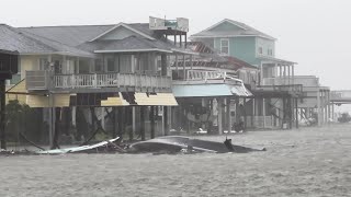 HURRICANE BERYL Homes destroyed after a tornado touched down [upl. by Lasko]