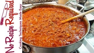 Bolognese Sauce  Spaghetti Sauce  NoRecipeRequiredcom [upl. by Blau]