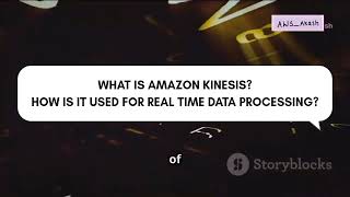 What is AWS kinesis Data engineering Interview Questions [upl. by Alfons]