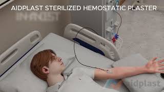 How to use Aidplast Sterilised Hemostatic Pressure Plaster Training Video [upl. by Kerstin19]