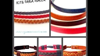 Tutorial Para Hacer Pulsera de Cuero [upl. by Cristi]