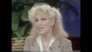 Bette Midler interview on Phil Donahue Part 1 [upl. by Animrelliug245]