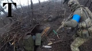 Ukrainian and Russian forces engage in close combat in Donetsk region [upl. by Stieglitz604]