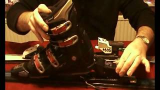 Adjusting ski bindings for different bootswmv [upl. by Elberta]