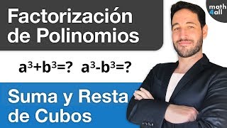 FACTORIZAR a³b³ ✅ SUMA y DIFERENCIA DE CUBOS  Factorización de Polinomios [upl. by Atekehs]