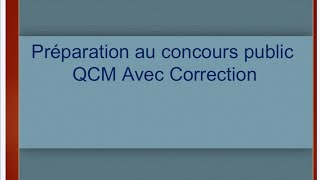 Préparation au concours 60 QCM avec corrigégestioncomptabilitéFinance [upl. by Annawal293]