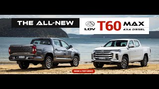 2022 LDV T60 Max BiTurbo UTE Review  LDV Parramatta [upl. by Siramed]